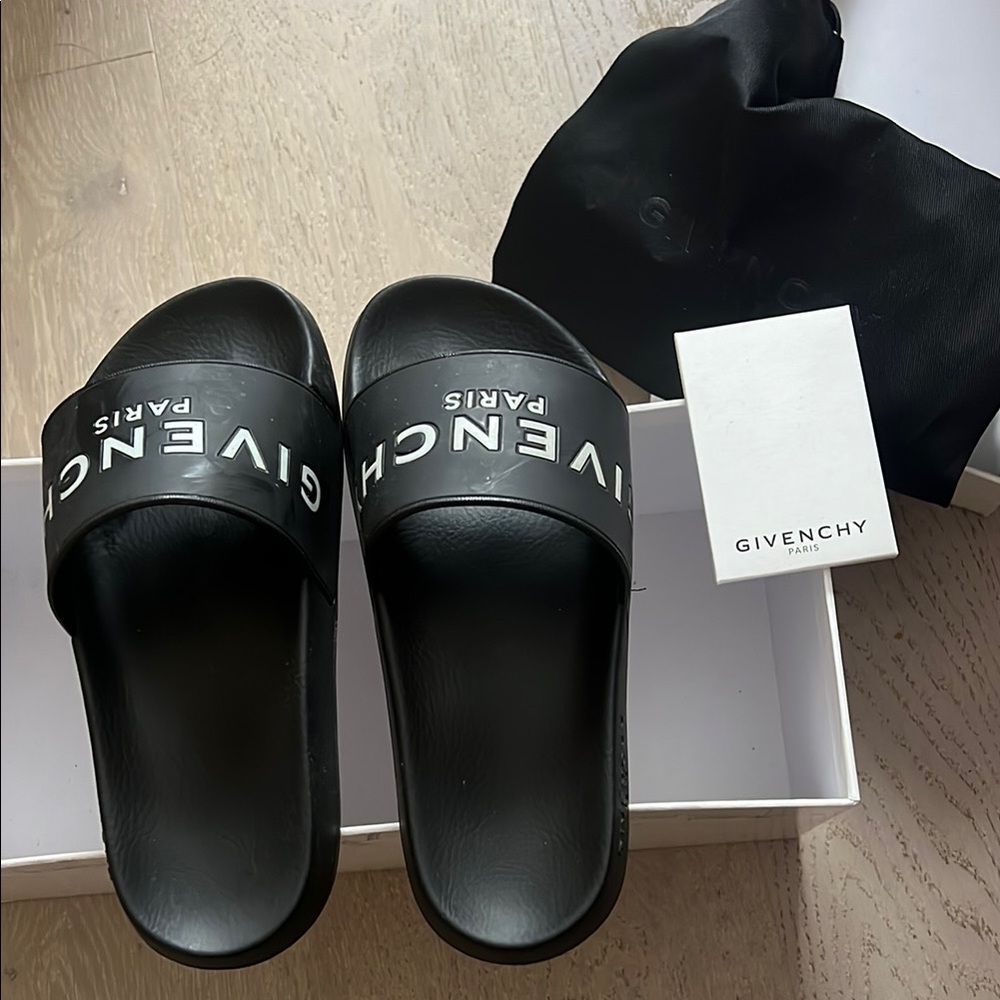Givenchy Black Slides for Women size 6